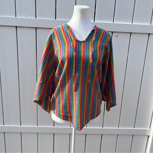 Sears Multicolor Striped Vintage Shirt
